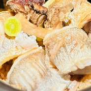 カマスと松茸の土鍋御飯