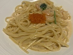 小エビのクリームソース　オマール海老風味