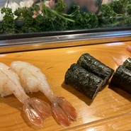 牡丹海老と鉄火巻