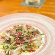 鯛の和風カルパッチョ
