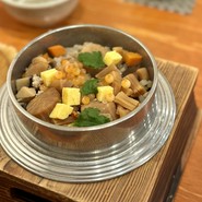 期間限定 雄武産 帆立の干貝柱釜めし