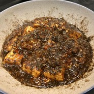 看板メニューの麻婆豆腐