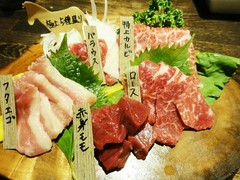 特上馬刺し(要予約)