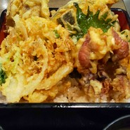 越中富山の白えびと生ほたるいかの天重