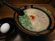 天然とんこつラーメン＋半熟塩ゆでたまご