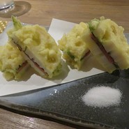 レンコン明太子はさみ揚げ