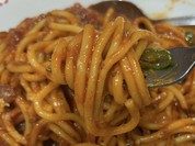 もちもちで太めのスパゲティー！