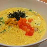 うにのクリームスープスパゲッティ