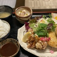 ランチ　日替り定食　〜から揚げ＆コロッケ〜