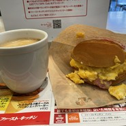 ふわとろたまごサンド（モーニング）、コーヒー
