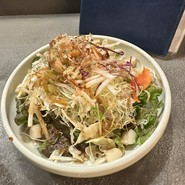 貝柱のサラダ　特製ノリドレッシング