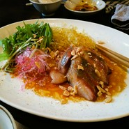 真鯛魚滑（鯛のカルパッチョ）