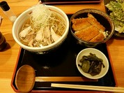 ミニソースカツ丼と肉そばのセット