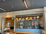 天気が良いので、テラス席で食べました