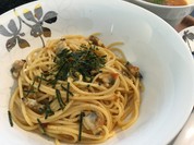 あさりとドライトマトのオーリオパスタ