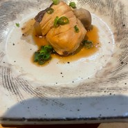 焼:鮭のからし白味噌朴葉焼き?