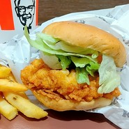 大好きなチキンフィレバーガー。