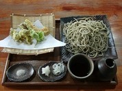 十割ざるそばと舞茸天ぷら