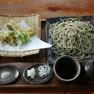十割ざるそばと舞茸天ぷら