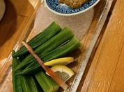 オクラのりディップ