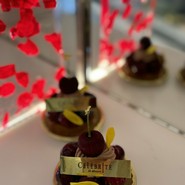 チョコクリームとアメリカンチェリーのタルト