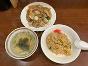 八宝菜と焼飯のセット