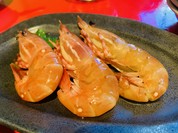 紹興酒に漬けたボタンエビ