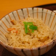 蟹の炊き込みご飯