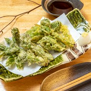山菜天ぷら盛り合わせ（季節限定、数量限定）