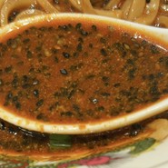 黒胡麻たっぷりの担々スープ！
