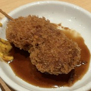 ソースとカラシでいただきます！