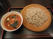 鶏肉と茄子のトマトつけせいろ