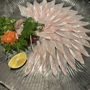 穴子の薄造り