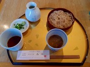 三色せいろ　落花生汁と御前そば