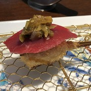 本鮪の中トロ寿司かつ