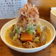 鰹節もつ煮700円