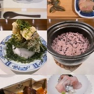 夜の会席コース(一部)