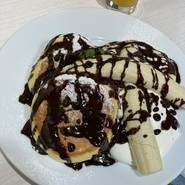 チョコバナナパンケーキ