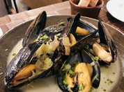 ムール貝のみょうがバター蒸し