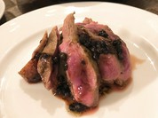 赤茄子と仔鴨の山椒焼き