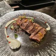 和牛のわさびソース