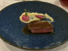 牛ロースステーキにオイスターソース！
