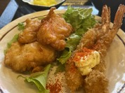 ミニ唐揚げ＋エビフライ