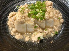 手作り豆腐の冷製ひき肉あん掛け