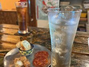 お通しとジンジャエール