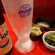 つきだしとビール