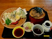 季節野菜の精進天ざる
