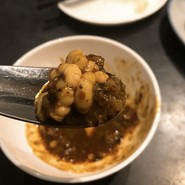 阿波牛と白子入り四川麻婆豆腐