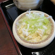 葱とホースラディッシュ