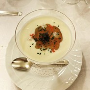 ホワイトアスパラガスのスープ